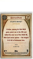 2021 Topps Freddie Freeman / Cristian Pache #20