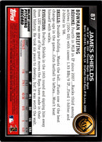 2010 Bowman James Shields #87