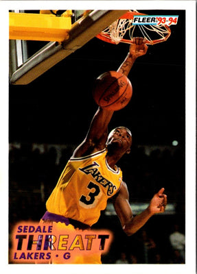 1993 Fleer Sedale Threatt #104
