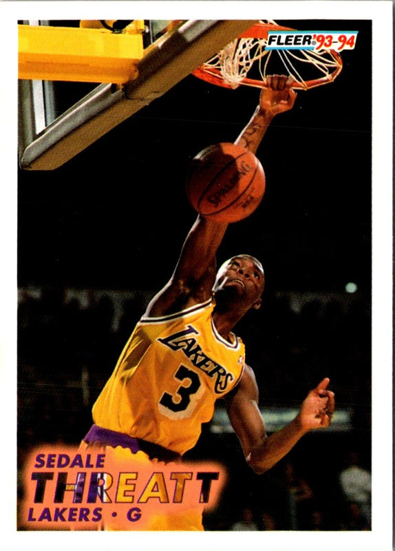 1993 Fleer Sedale Threatt #104
