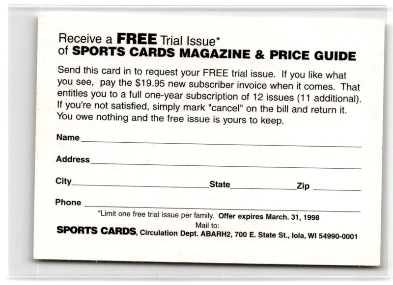 1998 Metal Universe Anfernee Hardaway