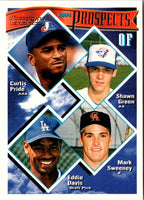 1994 Topps Curtis Pride/Shawn Green/Mark Sweeney/Eddie Davis #237 Rookie
