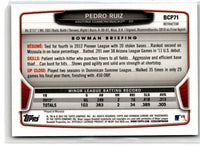 2013 Bowman Chrome Prospects Blue Wave Pedro Ruiz #BCP71