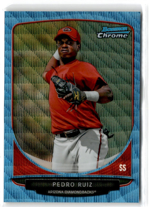 2013 Bowman Chrome Prospects Blue Wave Pedro Ruiz #BCP71