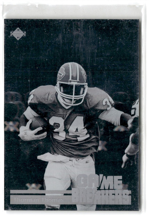 1991 Upper Deck Game Breaker Holograms Thurman Thomas #GB2