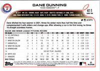 2022 Topps Dane Dunning #11