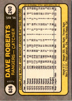 1981 Fleer Dave Roberts #636