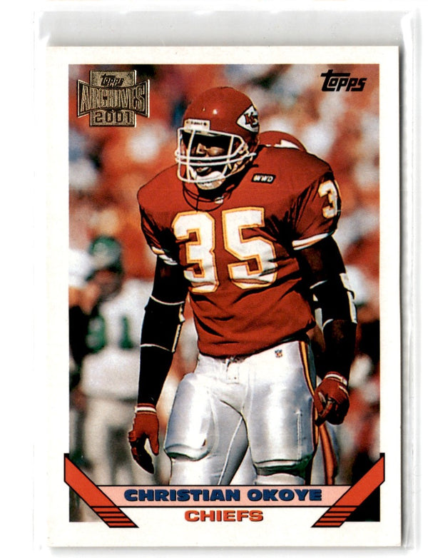 2001 Topps Archives Christian Okoye #159