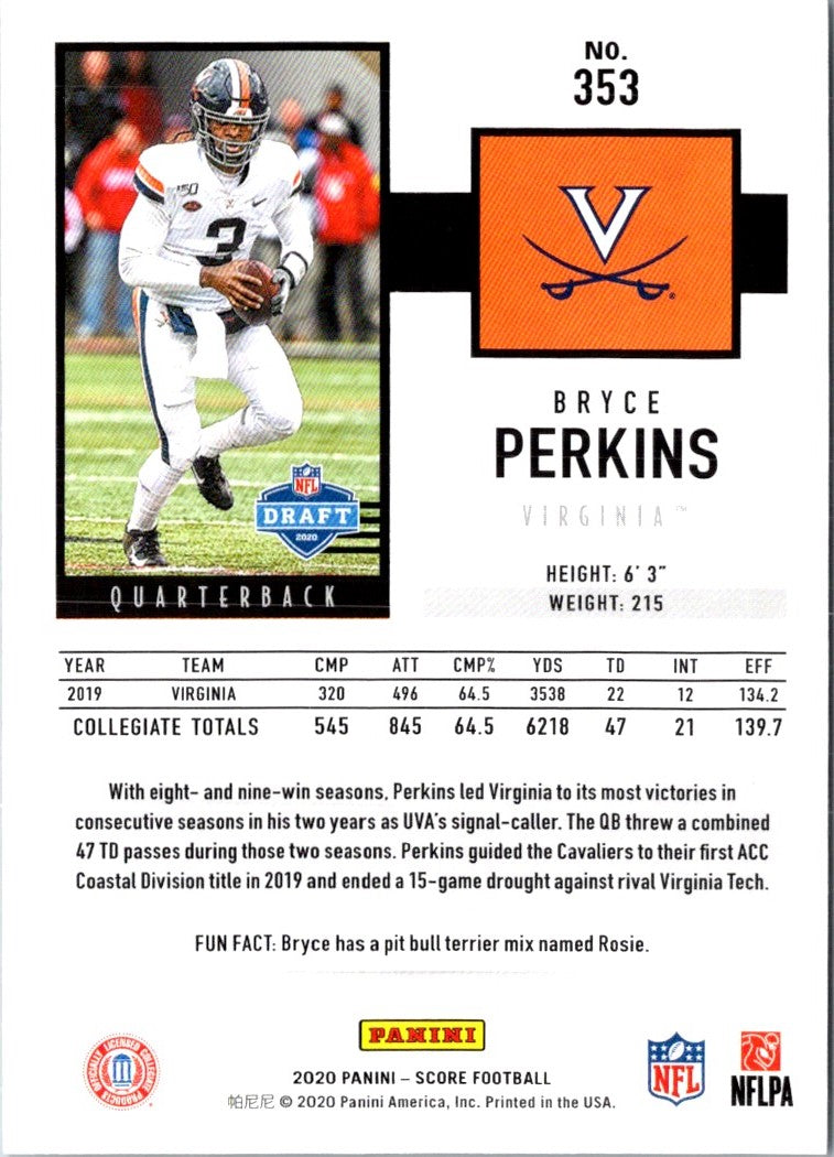 2020 Score Bryce Perkins