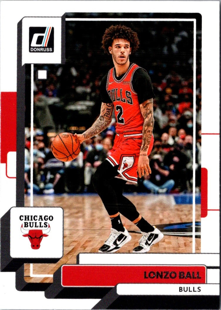 2022 Donruss Holo Laser Red/Gold Lonzo Ball