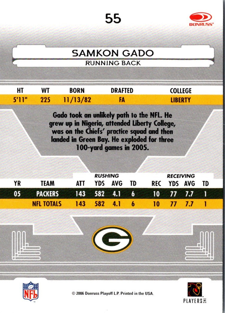 2006 Leaf Certified Materials Samkon Gado