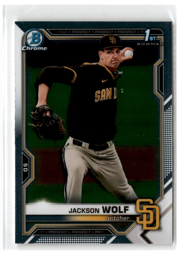 2021 Bowman Draft Chrome Jackson Wolf #BDC-141