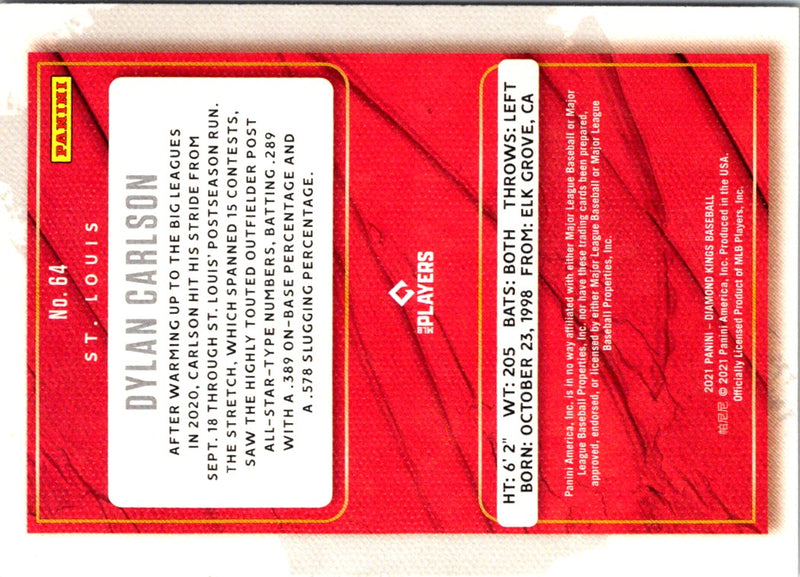 2021 Panini Diamond Kings Red Frame Dylan Carlson