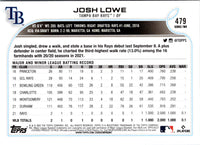 2022 Topps Josh Lowe #479 Rookie