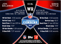 2011 Topps Rising Rookies Combine Competition Jonathan Baldwin/Greg Little #CC-BL