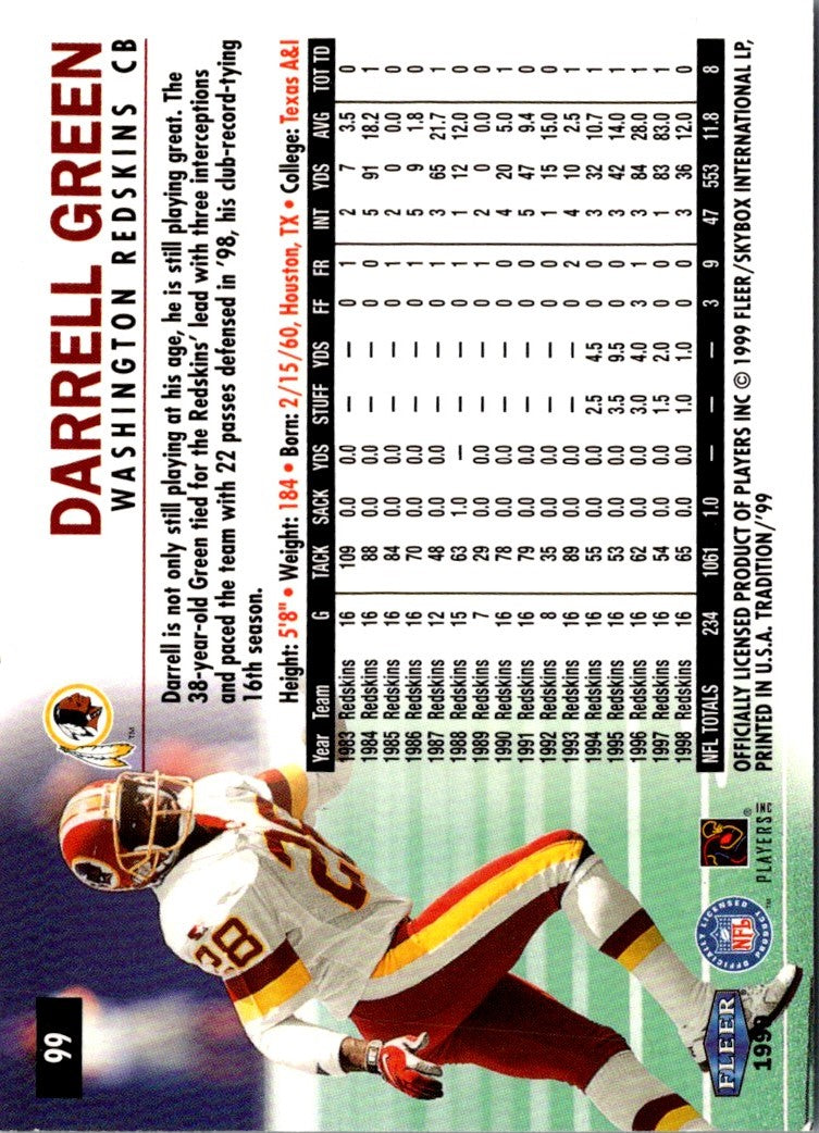 1999 Fleer Tradition Darrell Green