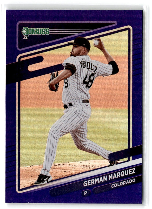 2021 Donruss Holo Blue German Marquez #203
