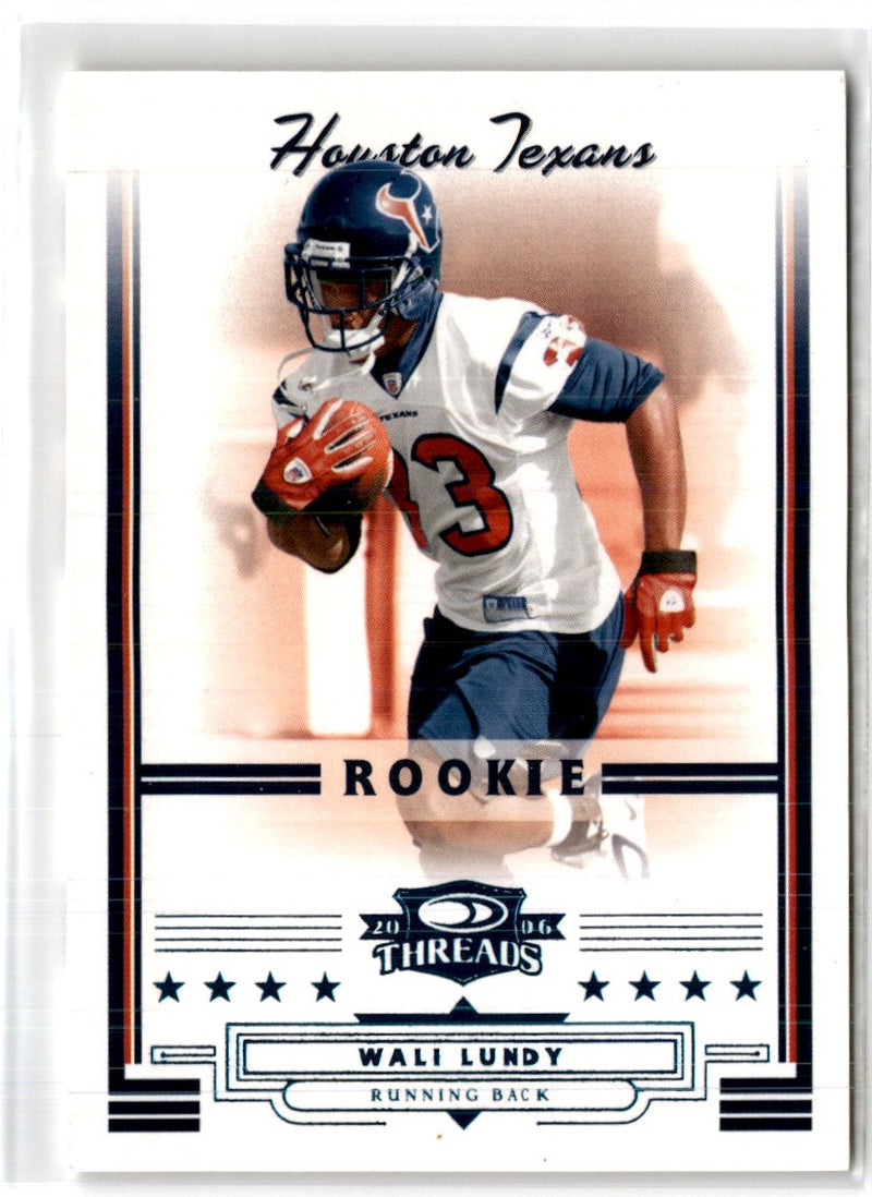 2006 Donruss Threads Retail Blue Wali Lundy