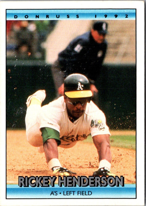 1992 Donruss Rickey Henderson #193