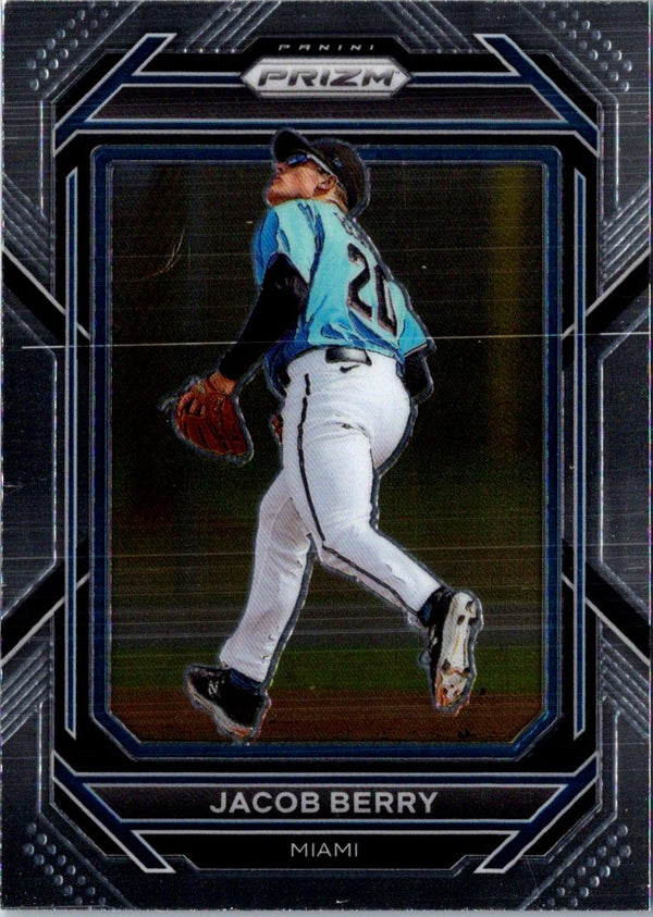 2023 Panini Prizm Blue Ice Jacob Berry #18