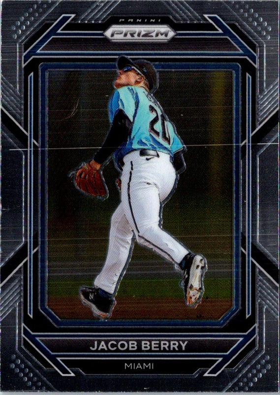 2023 Panini Prizm Blue Ice Jacob Berry #18
