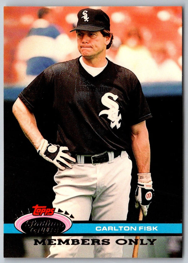 1991 Stadium Club Carlton Fisk #180