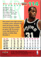2001 Ultra Gold Medallion Malik Rose #114