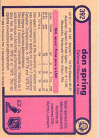 1982 O-Pee-Chee Don Spring #392