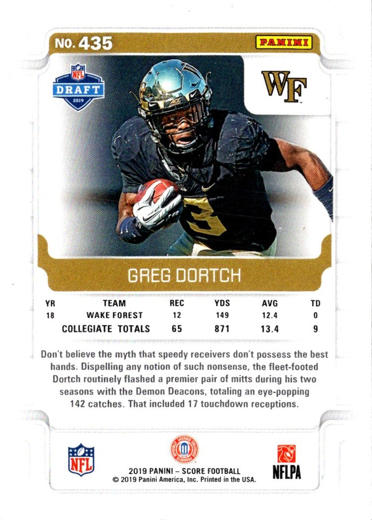 2019 Score Greg Dortch