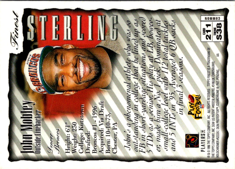 1996 Topps Finest Pepper Johnson