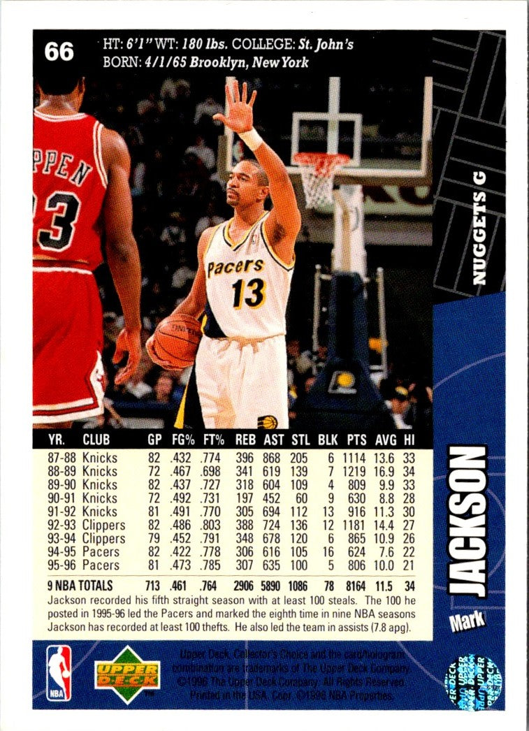 1996 Collector's Choice Italian Mark Jackson