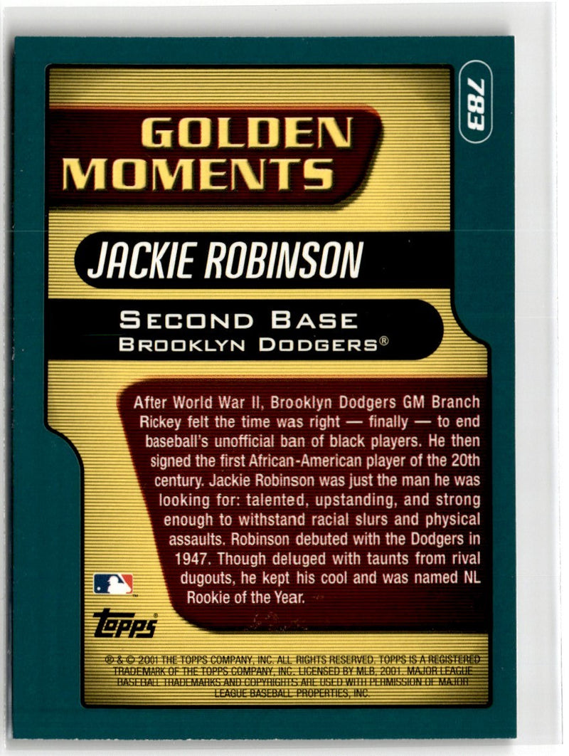 2001 Topps Jackie Robinson