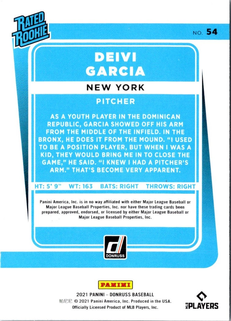 2021 Donruss Blue Deivi Garcia