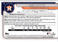 2024 Bowman Green Pattern Jose Altuve #73