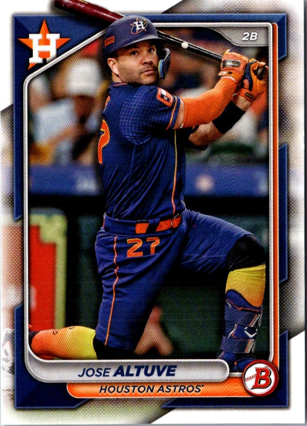 2024 Bowman Green Pattern Jose Altuve #73