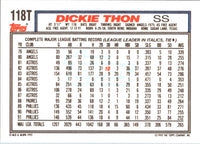 1992 Topps Traded Dickie Thon #118T