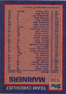 1984 Topps Mariners Batting & Pitching Leaders/Pat Putnam/Matt Young
