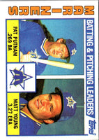 1984 Topps Mariners Batting & Pitching Leaders/Pat Putnam/Matt Young #336