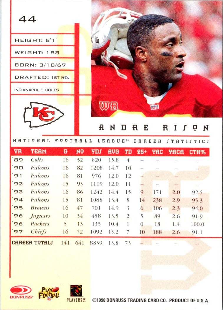 1998 Leaf Rookies & Stars Andre Rison