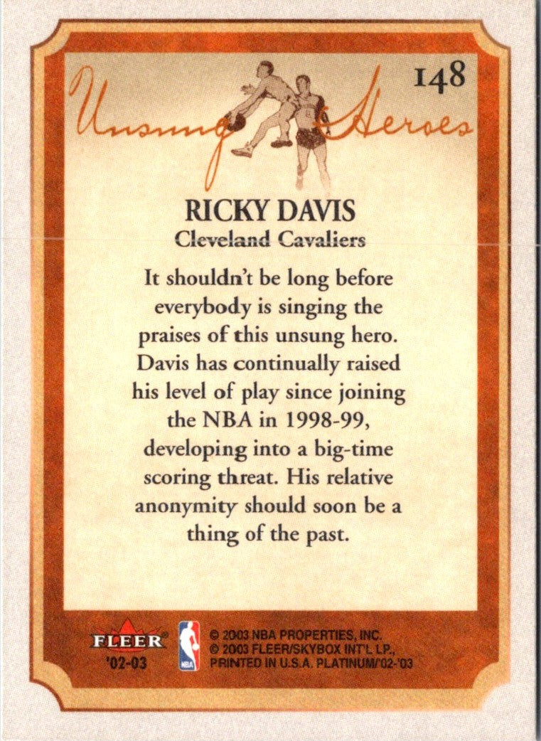2002 Fleer Platinum Ricky Davis