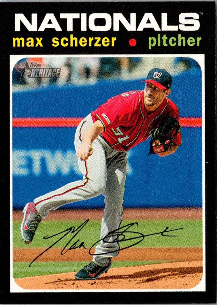 2020 Topps Heritage Max Scherzer