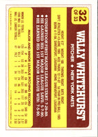 1991 Topps Toys'R'Us Rookies Wally Whitehurst #32