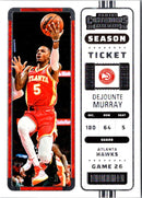 2022 Panini Contenders Game Ticket Red Dejounte Murray
