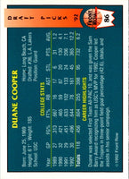 1992 Front Row Draft Picks Duane Cooper #86