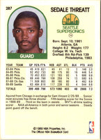 1989 Hoops Sedale Threatt #287