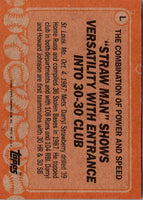 1988 Topps Wax Box Cards Darryl Strawberry #L