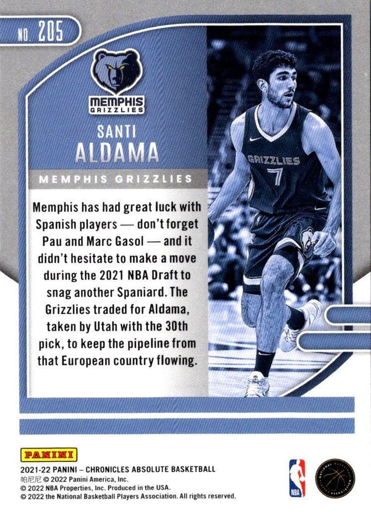 2021 Panini Chronicles Santi Aldama