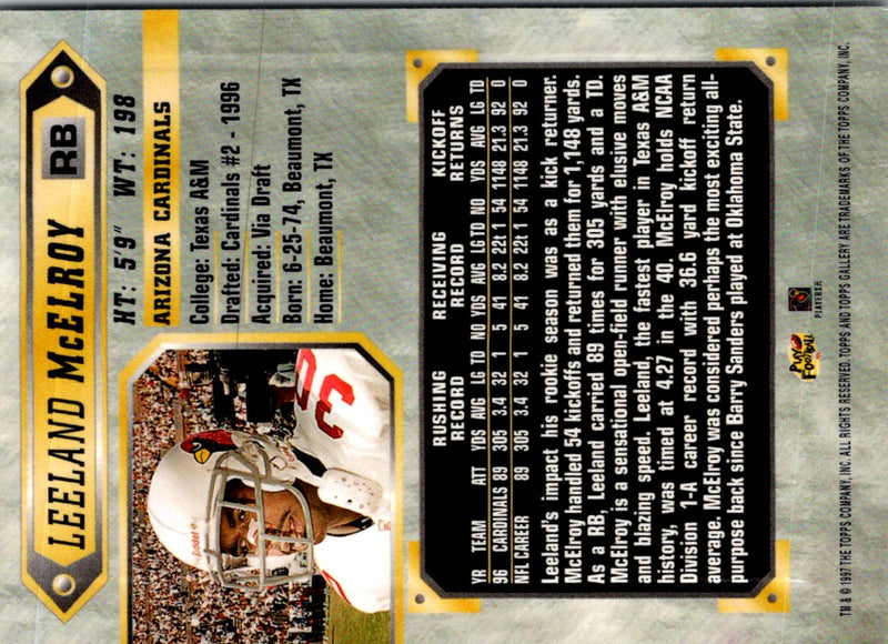 1997 Topps Gallery Leeland McElroy