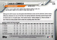 2020 Topps Opening Day Carlos Correa #124