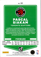 2021 Donruss Holo Red and Gold Laser Pascal Siakam #93